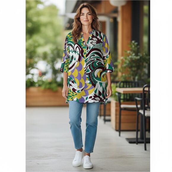 Cupcakes and Cashmere Tunic Blouse Retro - Picture 9 of 9